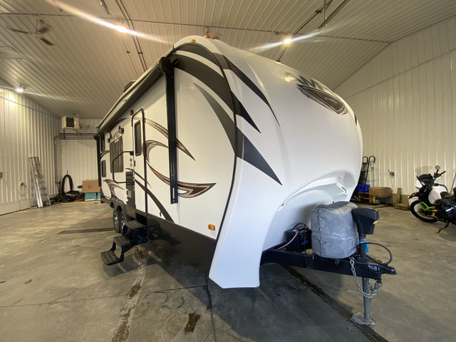 PULL BEHIND TOY HAULER 2014 AMPED 22FSB WIDE OPEN in Travel Trailers & Campers in Edmonton