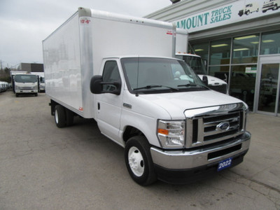  2022 Ford E-450 GAS 16 FT ALUMINUM CUBE BOX WITH RAMP/ 2 IN STO