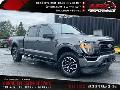 VÉHICULE ENDOMMAGÉ PAS VGA -- Ford F150 XLT Sport Gris Crew Cab Boite 6.5' V8 5.0l - Visitez le WWW....