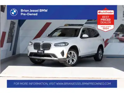 2022 BMW X3 xDrive30i AWD 8-Speed Automatic 2.0L I4 TwinPower Turbo EXTERIOR - ALPINE WHITE INTERIOR...