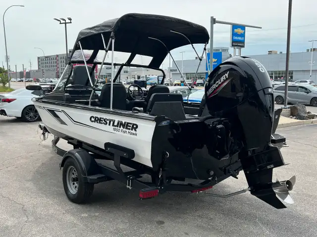 2022 Crestliner 1850 Fish Hawk 150HP MERC/TRAILER INC - 43 HRS in Powerboats & Motorboats in Winnipeg - Image 23
