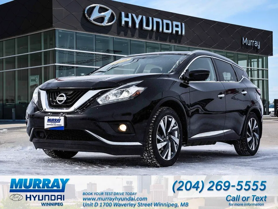 2016 Nissan Murano Platinum AWD with Heated Seats and Steering W
