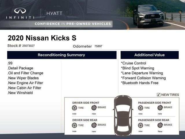 2020 Nissan Kicks S - One Owner | Cross-Traffic Alert | Blind in Cars & Trucks in Calgary - Image 2