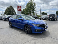 This Aegean Blue Metallic 2021 Honda Civic Sedan Sport is a head-turner. Boasting a low 39,352 kilom... (image 2)
