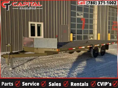 2025 Double A Trailers Pro Series Sled Trailer 102in. X 24' (7700lb GVW) Snowmobile Trailer W/Shield...