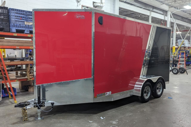  2024 Canadian Trailer Company 7x14 V Nose Cargo Trailer Aluminu in Cargo & Utility Trailers in Guelph