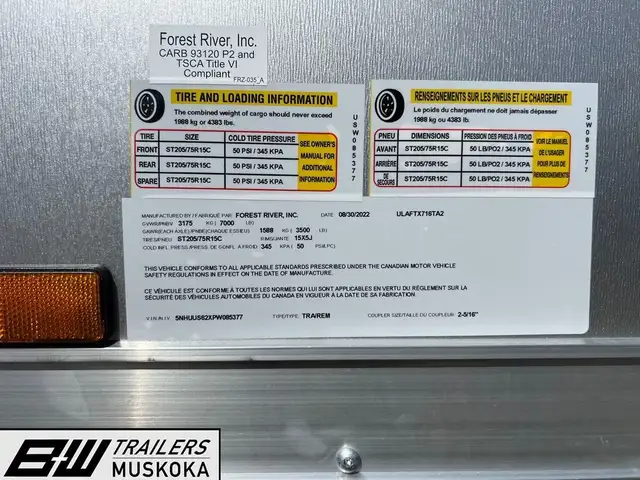  2023 US Cargo ULAFTX716TA2 MultiPurpose Enclosed Trailer 7x16ft in Cargo & Utility Trailers in Muskoka - Image 8