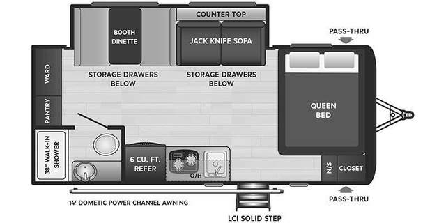 2022 Keystone Hideout 186SS Travel Trailer Camper 4161lbs in Travel Trailers & Campers in Winnipeg - Image 2