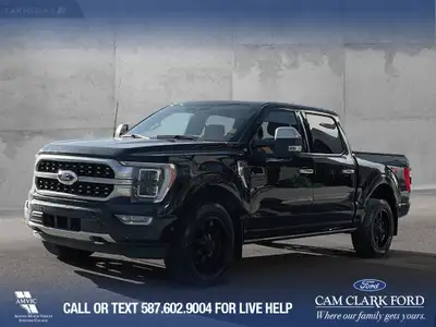 Odometer is 5554 kilometers below market average!Agate Black Metallic 2021 Ford F-150 Platinum 4WD 1...