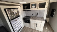 Shasta Oasis SST25RS a front private bedroom and va-10-floorplan beds make this trailer perfect for... (image 6)