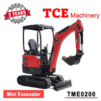 TCE Machinery TME0200 Mini Excavator 4400lbs. Kubota Engine