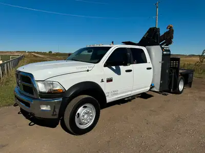 2011 Dodge 5500 Crew Cab SLT 4x4 Picker / Boom Truck + 6.7L Diesel Engine + 4x4 W/ Automatic Transmi...
