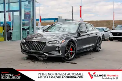 WAS: $30697 NOW: $30197 plus taxes and licensing feesUsed 2019 Genesis G70 Sport Sedan in Grey with...