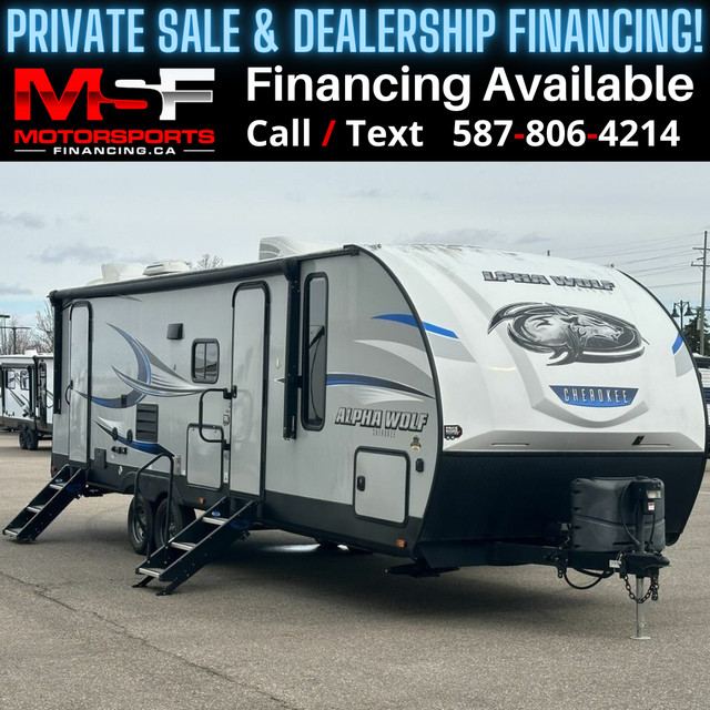 2018 FOREST RIVER ALPHA WOLF 26DBHL (FINANCING AVAILABLE) in Travel Trailers & Campers in Strathcona County