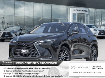 2024 Lexus NX 350 EXECUTIVE PKG | LEXUS CERTIFIED | 20” WHEEL...