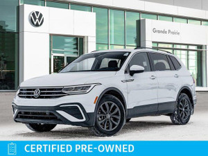 2023 Volkswagen Tiguan Comfortline | Clean CarFAX | One Owner | Certified Pre-Owned | Apple Carplay | Heated Leather