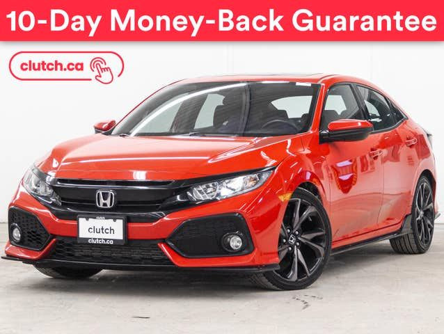 2018 Honda Civic Hatchback Sport w/ Apple CarPlay & Android Auto in Cars & Trucks in Bedford