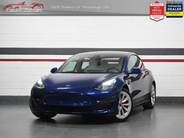 2021 Tesla Model 3 Standard Range Plus No Accident White Leather in Cars & Trucks in Mississauga / Peel Region