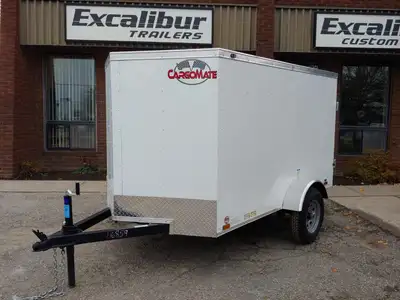 *** INCLUDES FREIGHT & PDI Just Add Taxes 5 X 8 Single Axle V Nose Enclosed Cargo Trailer - SSV Mode...