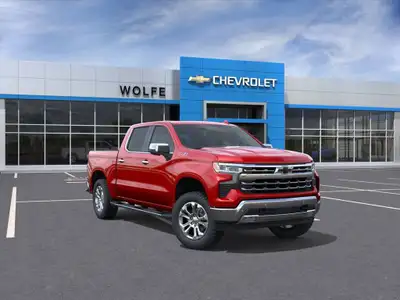 A fresh arrival at Wolfe Chevrolet Edmonton, the 2025 Chevrolet Silverado 1500 LTZ 4x4 embodies hard...