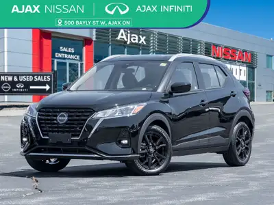 2023 Nissan Kicks SV CLEAN CARFAX ONE OWNER | LOW KM! GREAT CONDITION! Super Black 1.6L 4-Cylinder D...