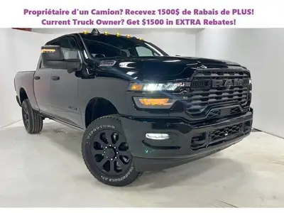 ENGINE: 6.4L V8 HEMI HD (STD),Four Wheel Drive,Tow Hitch,Power Steering,ABS,4-Wheel Disc Brakes,Brak...