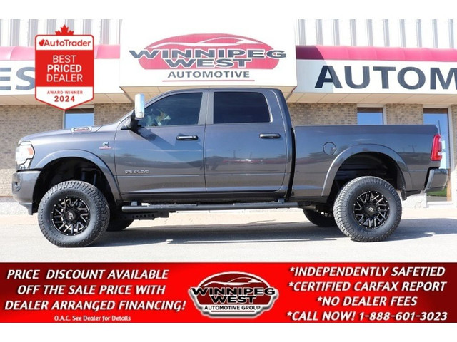 2022 Dodge Ram 2500 LIFTED LOADED LARAMIE CUMMINS AS NEW EXTRA C in Cars & Trucks in Winnipeg