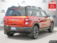 Recent Arrival! Odometer is 25100 kilometers below market average! Chili Pepper Red 2023 Ford Bronco... (image 4)