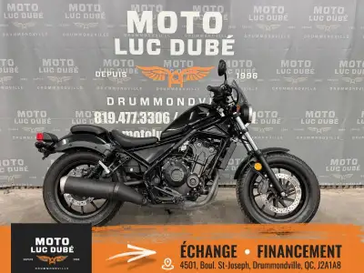 Honda Rebel 500 ABS 2018 SEULEMENT 8 053 KM FREINS ABS PARE-BRISE NOUS OFFRONS UNE GARANTIE DE 30 JO...