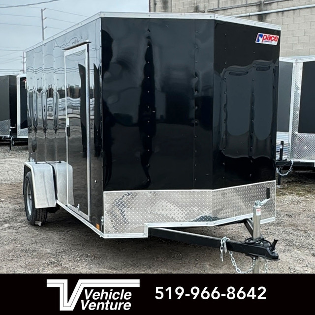 2024 PACE OB6X12SI2 OUTBACK FLAT TOP 24 SLOPED V NOSE RAMP DOOR  in Cargo & Utility Trailers in Oakville / Halton Region - Image 2