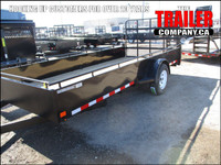 2024 7X14 UTILITY TRAILER, SINGLE AXLE, SPRING ASSIST, STEEL, BL