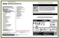 This Jeep Wrangler Sport 4x4 has a dependable Gas/Electric V-6 3.6 L/220 engine powering this Automa... (image 4)