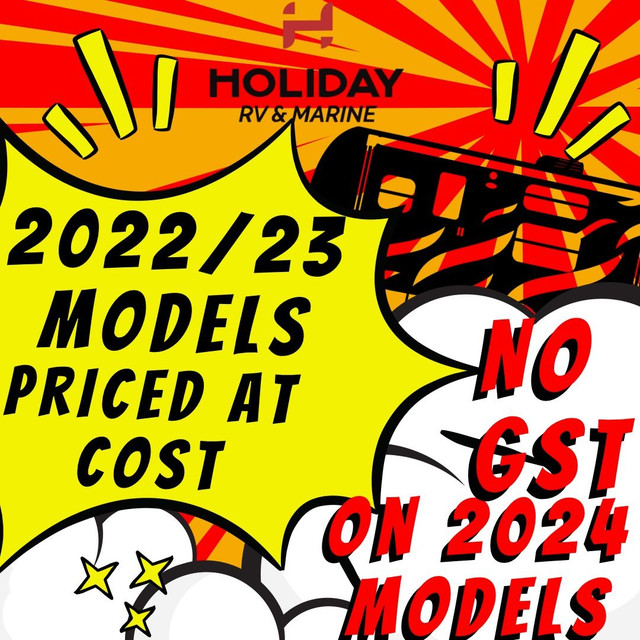 2023 DEALER COST ON 2022/23'S NO GST ON 2024'S in Travel Trailers & Campers in Winnipeg