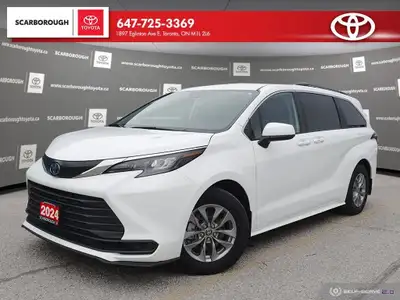 Check out this 2024 Toyota Sienna LE 8-Passenger AWD with 25,642 KMS, finished in a sleek White exte...