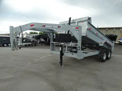 Come check out this 82in.in. x 14in. gooseneck galvanized dump trailer. This trailer has tandem 7000...