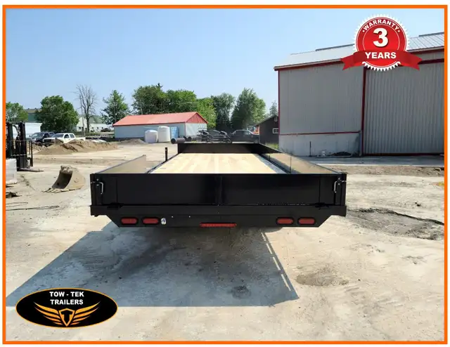 2025-8.5 x 24' Deck Over-Flat Deck trailer drop down sides-remov in Cargo & Utility Trailers in Mississauga / Peel Region - Image 4