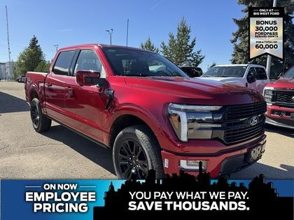 2025 Ford F-150 PLATINUM 702A w/BLACK PKG & FX4 PKG in Cars & Trucks in Edmonton
