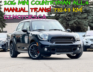 2016 MINI Cooper S Countryman S ALL4-73243 KM! MANUAL TRANS!