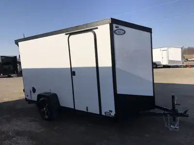 IRON SERIES 6' X 12' SINGLE AXLE CARGO TRAILER WITH REAR DOUBLE BARN DOORS AND 6in. EXTRA HEIGHT! Th...