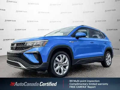 Turn heads and enjoy effortless driving in this stylish 2022 Volkswagen Taos Comfortline, boasting a...