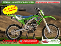 2024 KAWASAKI KX 250 50TH ANNIVERSARY - Only $60 Weekly, All-in