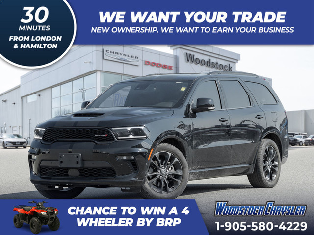 2022 Dodge Durango RT PLUS | AWD | TOW | BLACK TOP | CAPTAINS | in Cars & Trucks in Woodstock