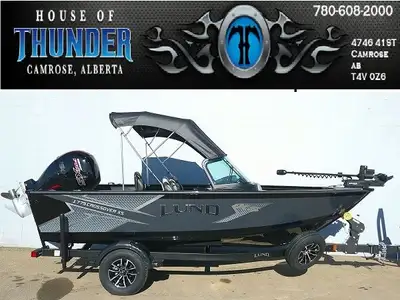 2025 Lund 1775 Impact XS w/115 Mercury PRO XS 4 Stroke. It sports a full windshield to comfortably p...