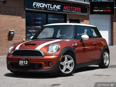 2012 Mini Cooper S - One-Owner - Accident-Free ! Spice-Orange Metallic on Carbon-Black Leather Inter...