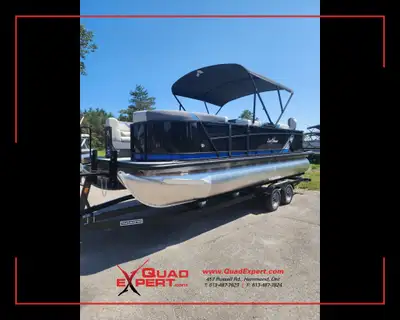 All-inclusive price! 2023 Sunchaser Geneva Sport 23 Fish Full Pontoon Package with Yamaha Vmax 150 H...