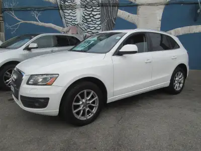 2012 AUDI Q5 PREMIUM PLUS 2.0T QUATTRO CERTIFIED WHITE ON BLACK LEATHER SUV AUTO 2.0L-4CYL. ALLOYS L...