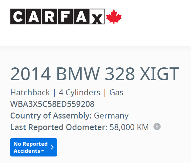2014 BMW 3 Series Gran Turismo 328i xDrive GT/63626 KMS!! NO ACC in Cars & Trucks in Red Deer - Image 2