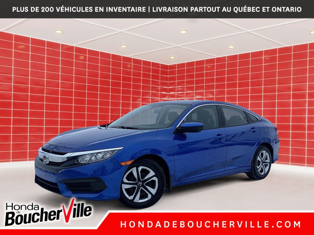 2018 Honda Civic Sedan LX MANUELLE, AIR, BAS KILOMETRAGE in Cars & Trucks in Longueuil / South Shore