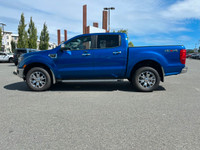 This 2019 Ford Ranger Lariat has a Lightning Blue Exterior and Ebony Leather Interior with seating f... (image 2)