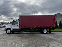 2008 Ford F-750 Tarp Side Cube Van Caterpillar 7.2L 6cyl Allison Automatic 22'L 8'W 7'6in.H Air Brak... (image 7)